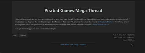 r/piracy megathread games